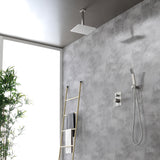 Ceiling Mount Shower System, 10-Inch Bathroom Luxury Rain Mixer Shower