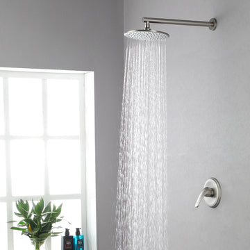 Round Shower Faucets Sets Complete, Single Function Shower