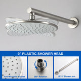 Round Shower Faucets Sets Complete, Single Function Shower