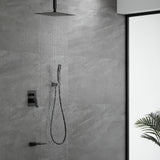 Ceiling Mounted Rain Shower System, Handheld Shower Head, 12" Rain Shower Faucet Sets