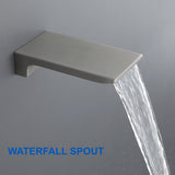 Ceiling Mounted Rain Shower System, Handheld Shower Head, 12" Rain Shower Faucet Sets