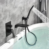 Waterfall Wall Mounted Bathtub Faucet with Hand Shower