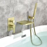 Waterfall Tub Faucet Wall Mount Roman Tub Filler