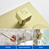 Waterfall Tub Faucet Wall Mount Roman Tub Filler
