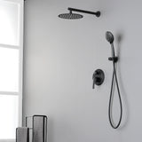 Shower System, Shower Faucets Sets Complete with High Pressure 10" Rain Shower Head and 5-Setting Handheld Shower Head