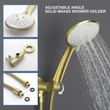 Shower System, Shower Faucets Sets Complete with High Pressure 10" Rain Shower Head and 5-Setting Handheld Shower Head