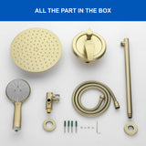 Shower System, Shower Faucets Sets Complete with High Pressure 10" Rain Shower Head and 5-Setting Handheld Shower Head
