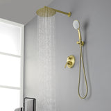 Shower System, Shower Faucets Sets Complete with High Pressure 10" Rain Shower Head and 5-Setting Handheld Shower Head