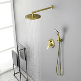 Shower System, Shower Faucets Sets Complete with High Pressure 10" Rain Shower Head and 5-Setting Handheld Shower Head