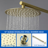 Shower System, Shower Faucets Sets Complete with High Pressure 10" Rain Shower Head and 5-Setting Handheld Shower Head