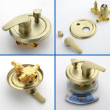Luxury Shower Faucet Set, Shower System with High Pressure 12" Rain Shower Head and 5-Setting Handheld Shower Head