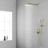 Luxury Shower Faucet Set, Shower System with High Pressure 12" Rain Shower Head and 5-Setting Handheld Shower Head