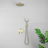 Luxury Shower Faucet Set, Shower System with High Pressure 12" Rain Shower Head and 5-Setting Handheld Shower Head