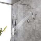 Shower System, Shower Faucets Sets Complete with High Pressure 10" Rain Shower Head and 5-Setting Handheld Shower Head