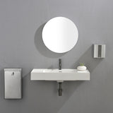 24 Inch Round Bathroom LED Lighted Mirror, Wall Mounted Vanity Makeup Mirror with Lights, 3 Colors Dimmable Brightness, IP54 Waterproof, Smart Touch Switch, Anti-Fog Circle Mirror