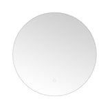 24 Inch Round Bathroom LED Lighted Mirror, Wall Mounted Vanity Makeup Mirror with Lights, 3 Colors Dimmable Brightness, IP54 Waterproof, Smart Touch Switch, Anti-Fog Circle Mirror