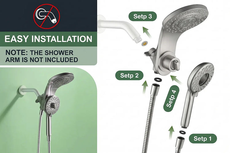 Can I Install a Magnetic Shower Head on My Existing Shower Arm?