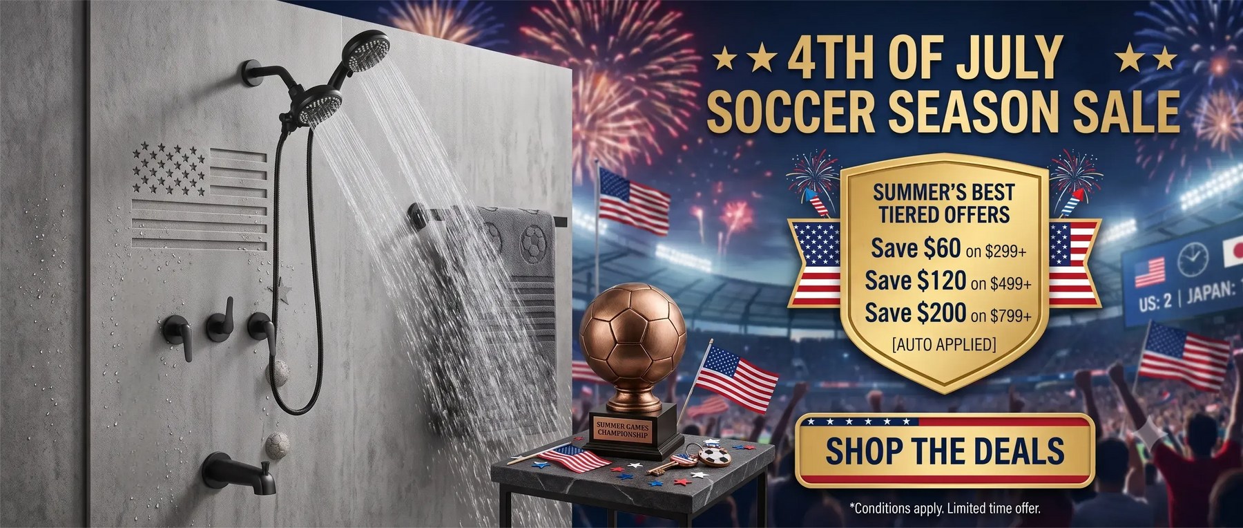 🎆 Independence Day Bathroom Upgrade Sale: SHAMANDA's 4th of July Event Is Here!
