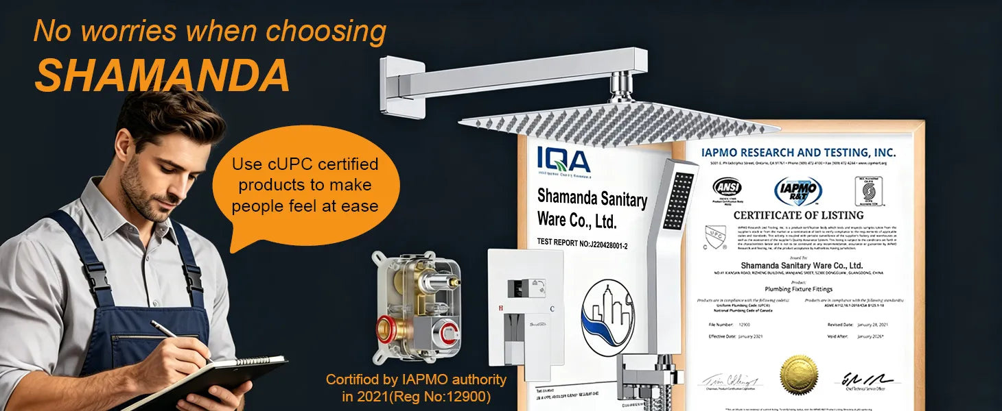 SHAMANDA — Premium Bathroom Fixtures, Certified Quality