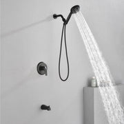 1-Handle Shower Trim Kit with Tub Spout, 9 Ways ABS Hand Shower, Pressure-Balancing Mixing Valve 1-handle-shower-trim-kit-with-tub-spout-9-ways-abs-hand-shower-pressure-balancing-mixing-valve 