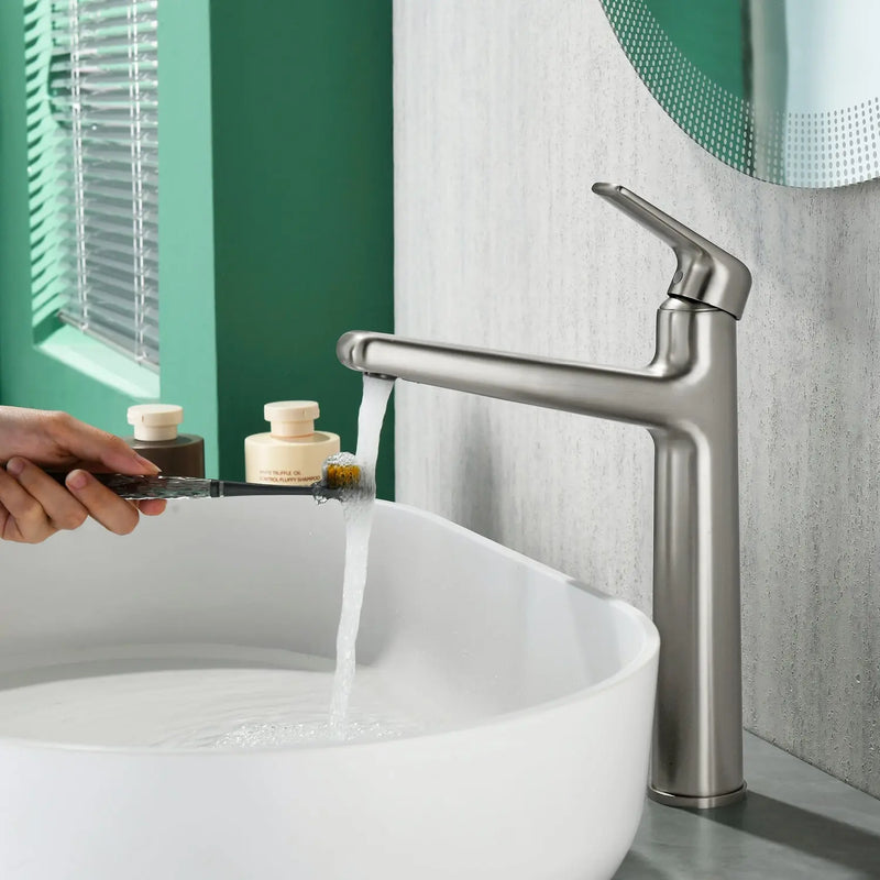 1-Hole Vessel Bathroom Faucet Brass Single Lever Basin Mixer Faucet with Stainles Steel Pop Up Sink Drain 1-hole-vessel-bathroom-faucet-brass-single-lever-basin-mixer-faucet-with-stainles-steel-pop-up-sink-drain 