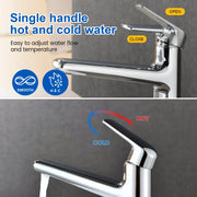 1-Hole Vessel Bathroom Faucet Brass Single Lever Basin Mixer Faucet with Stainles Steel Pop Up Sink Drain 1-hole-vessel-bathroom-faucet-brass-single-lever-basin-mixer-faucet-with-stainles-steel-pop-up-sink-drain 