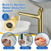 1-Hole Vessel Bathroom Faucet Brass Single Lever Basin Mixer Faucet with Stainles Steel Pop Up Sink Drain 1-hole-vessel-bathroom-faucet-brass-single-lever-basin-mixer-faucet-with-stainles-steel-pop-up-sink-drain 