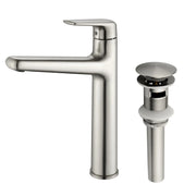 1-Hole Vessel Bathroom Faucet Brass Single Lever Basin Mixer Faucet with Stainles Steel Pop Up Sink Drain 1-hole-vessel-bathroom-faucet-brass-single-lever-basin-mixer-faucet-with-stainles-steel-pop-up-sink-drain 