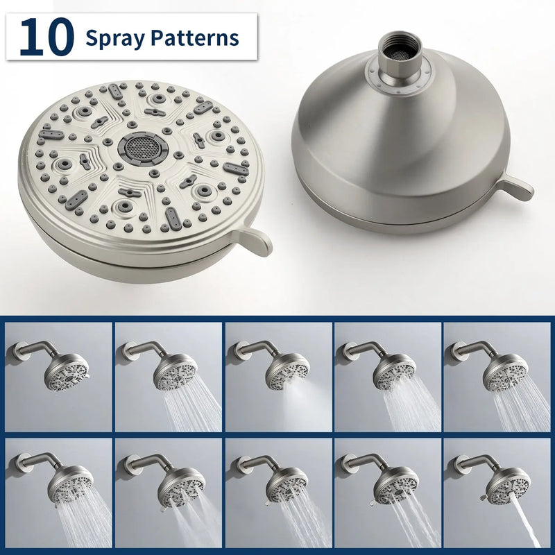 10 Functions Single Handle High Pressure Round Tub and Shower Trim Kit with Valve 10-functions-single-handle-high-pressure-round-tub-and-shower-trim-kit-with-valve 