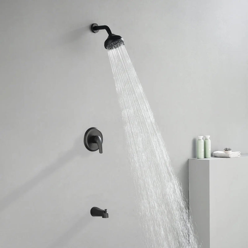 10 Functions Single Handle High Pressure Round Tub and Shower Trim Kit with Valve 10-functions-single-handle-high-pressure-round-tub-and-shower-trim-kit-with-valve 