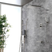 12 Inch Black Shower System Faucet 3-Function Waterfall Tub Complete with Matte Spout Set Square Luxury Wall Mount Rain Mixer shamanda-12-inch-tub-shower-system-matte-black Brushed Nickel Gery / 12 Inch / 17.72 x 13.43 x 5.67 inches