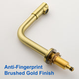 Widespread Bathroom Faucet with 360 Degree Swivel Nozzle and Spout 2 Unique Knob Handles Bathroom Sink Faucet 3 Hole