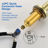 Widespread Bathroom Faucet with 360 Degree Swivel Nozzle and Spout 2 Unique Knob Handles Bathroom Sink Faucet 3 Hole