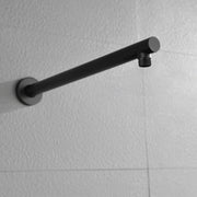 15.7-Inch In Wall Round Shower Arm 90 Degree with Flange in Matte Black | Brushed Nickel | Brushed Gold 15-7-inch-in-wall-round-shower-arm-90-degree-with-flange-in-matte-black-brushed-nickel-brushed-gold 