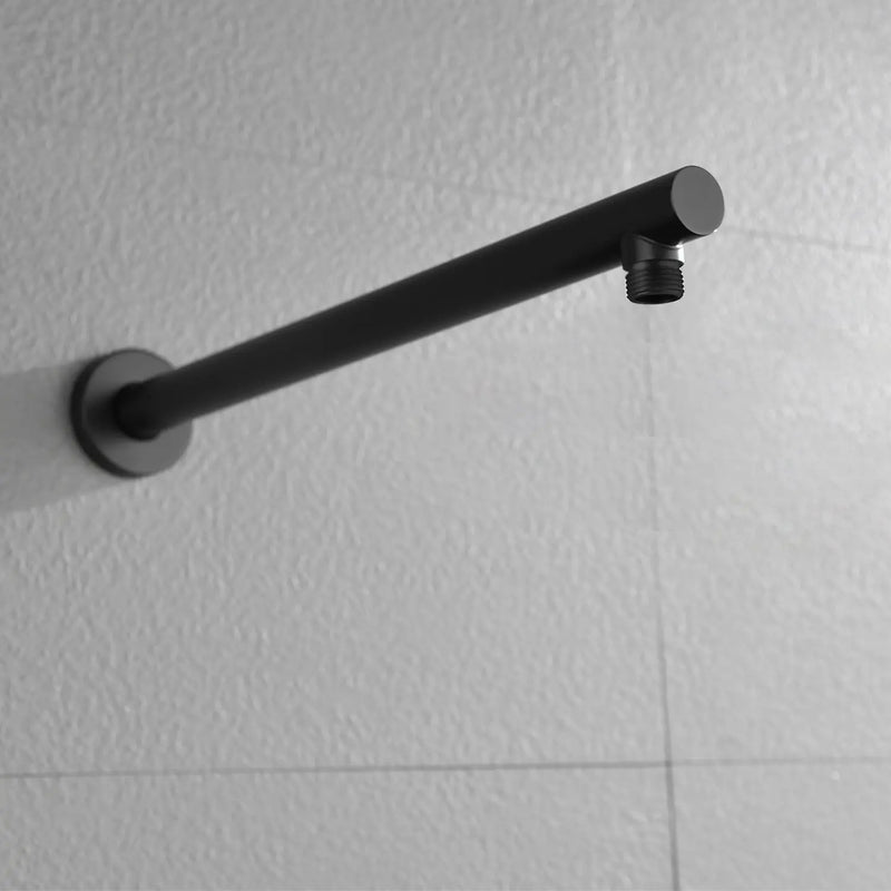 15.7-Inch In Wall Round Shower Arm 90 Degree with Flange in Matte Black | Brushed Nickel | Brushed Gold 15-7-inch-in-wall-round-shower-arm-90-degree-with-flange-in-matte-black-brushed-nickel-brushed-gold 