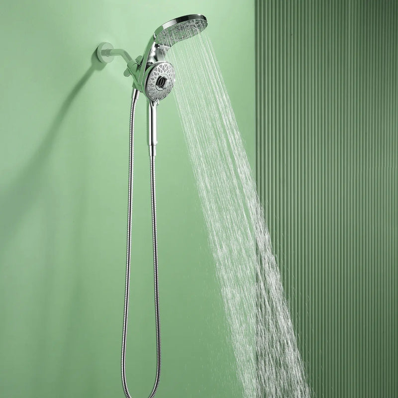 Magnetic Shower Head Combo, 5-Function Rainfall Shower Head with Handheld Shower, 3-Way Spray, 59-inch Stainless Steel Hose