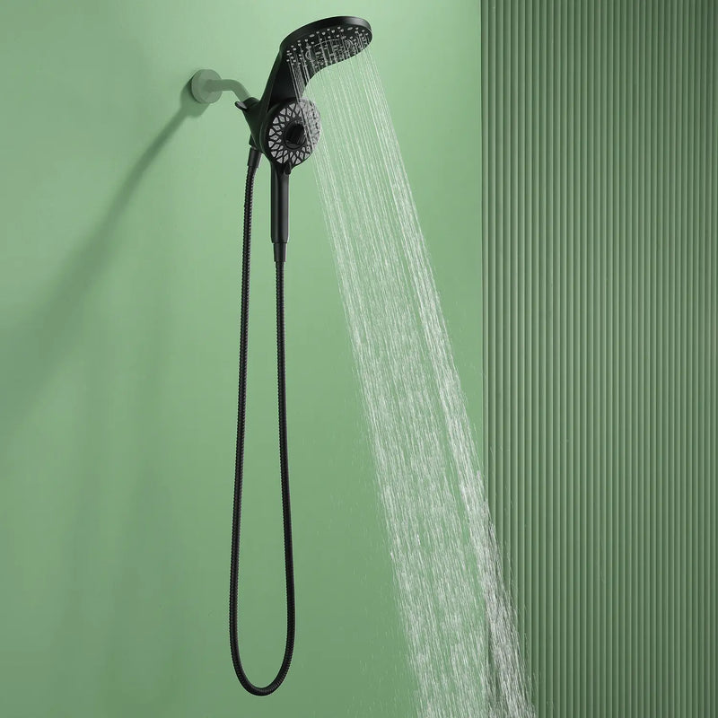 Magnetic Shower Head Combo, 5-Function Rainfall Shower Head with Handheld Shower, 3-Way Spray, 59-inch Stainless Steel Hose