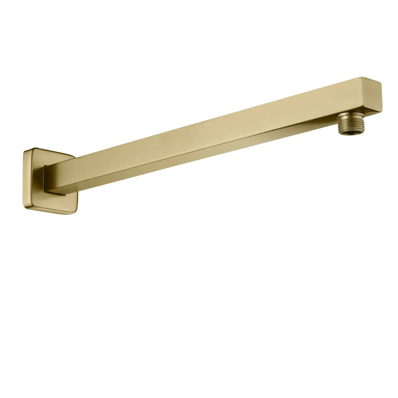 16-Inch SUS304 Shower Extension Arm, Universal Shower Straight Wall Mount Shower Arm with Flange for 10"/12" Bathroom Rainfall Showerhead - Matte Black, Brushed Nickel, Brushed Gold shamanda-16-inch-brass-shower-extension-arm-matte-black-universal-shower-straight-wall-mount-shower-arm-with-flange-for-10-12-bathroom-rainfall-showerhead 