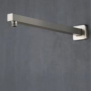 16-Inch SUS304 Shower Extension Arm, Universal Shower Straight Wall Mount Shower Arm with Flange for 10"/12" Bathroom Rainfall Showerhead - Matte Black, Brushed Nickel, Brushed Gold shamanda-16-inch-brass-shower-extension-arm-matte-black-universal-shower-straight-wall-mount-shower-arm-with-flange-for-10-12-bathroom-rainfall-showerhead Brushed Nickel / Stainless Steel