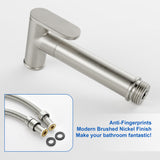 Bidet Sprayer for Toilet, Stainless Steel Handheld Sprayer Attachment with hose for Feminine Wash, Baby Diaper Cloth Washer and Shower Sprayer for Pet, Wall or Toilet Mount