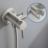 Bidet Sprayer for Toilet, Stainless Steel Handheld Sprayer Attachment with hose for Feminine Wash, Baby Diaper Cloth Washer and Shower Sprayer for Pet, Wall or Toilet Mount