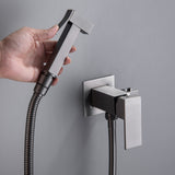 Handheld Bidet Sprayer for Toilet, Brass Baby Cloth Diaper Sprayer Kit with Hose Brass Valve