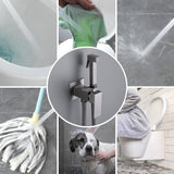 Handheld Bidet Sprayer for Toilet, Brass Baby Cloth Diaper Sprayer Kit with Hose Brass Valve