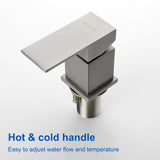 Deck Mount Roman Tub Faucet with Sprayer Waterfall Tub Filler with Hand Shower, Single Handle Bathtub Faucet Set with Handheld Shower Head, Valve and Trim Included