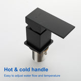 4-Hole Waterfall Deck-Mount Bathtub Faucet with Sprayer High Flow Roman Tub Filler with Hand Shower