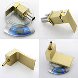 4-Hole Waterfall Deck-Mount Bathtub Faucet with Sprayer High Flow Roman Tub Filler with Hand Shower