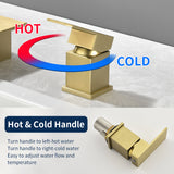 Roman Tub Filler Single Handle Deck Mounted 4 Holes Bathtub Faucet with Handheld Shower in Matte Black, Brushed Nickel, Brushed Gold