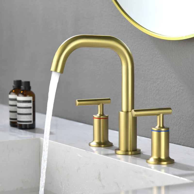 2-Handle 3-Hole 8-inch Brass Bathroom Vanity Faucet brushed-gold-2-handle-3-hole-8-inch-brass-bathroom-vanity-faucet Brushed Gold / Brass / 14.6 x 10.8 x 2.7 Inches