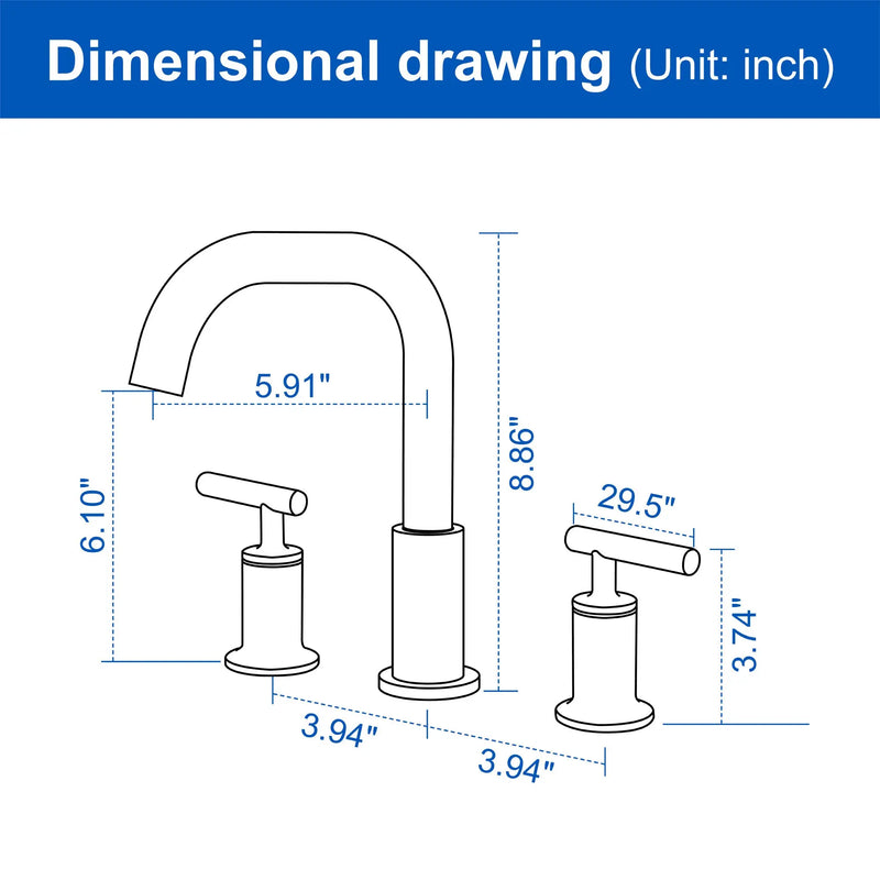 2-Handle 3-Hole 8-inch Brass Bathroom Vanity Faucet brushed-gold-2-handle-3-hole-8-inch-brass-bathroom-vanity-faucet 
