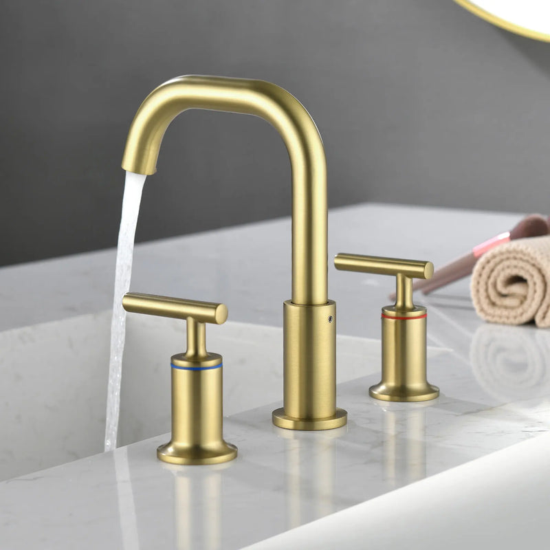 2-Handle 3-Hole 8-inch Brass Bathroom Vanity Faucet brushed-gold-2-handle-3-hole-8-inch-brass-bathroom-vanity-faucet 